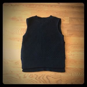 NWT - L.L BEAN SIGNATURE Black Sweater Vest Sz XS